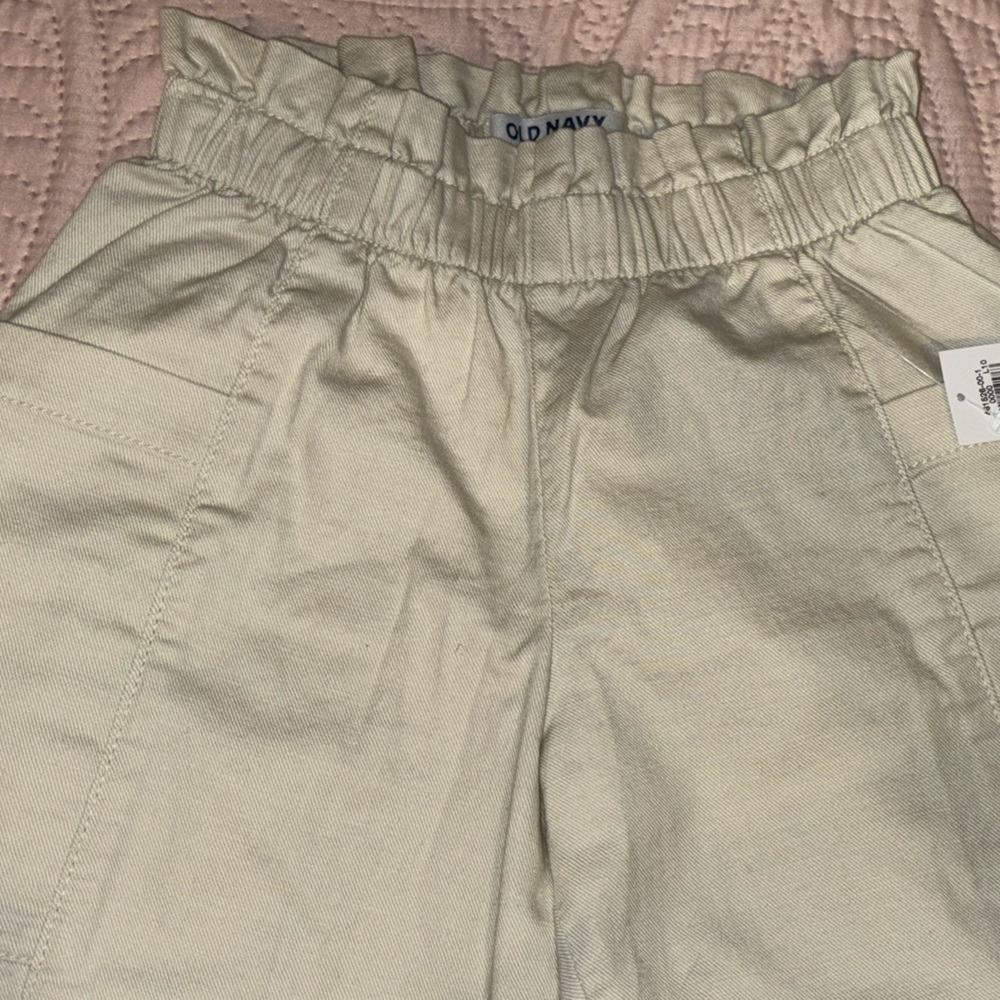 Old Navy Kids Khaki Cotton Girl Pants - Picture 3 of 6
